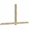 Ekena Millwork Eugene Rough Sawn Timber Gable Bracket, Douglas Fir, 108"W x 54"H x 4"D x 4"F, 12/12 Pitch GBW108X54X0404EUG00RDF - alternate 3